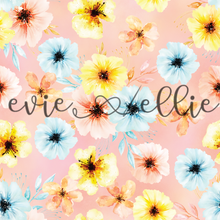 Load image into Gallery viewer, Orange, Yellow, & Blue Flowers- Multiple Colors