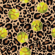 Load image into Gallery viewer, Softballs and Leopard Print- Multiple Colors