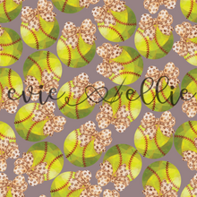 Load image into Gallery viewer, Softballs and Leopard Bows- Multiple Colors