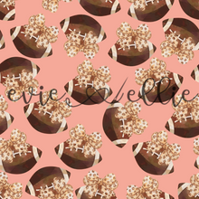 Load image into Gallery viewer, Footballs and Leopard Bows- Multiple Colors