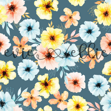Load image into Gallery viewer, Orange, Yellow, &amp; Blue Flowers- Multiple Colors
