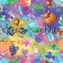 Load image into Gallery viewer, Animal Letters-- Multiple Colors