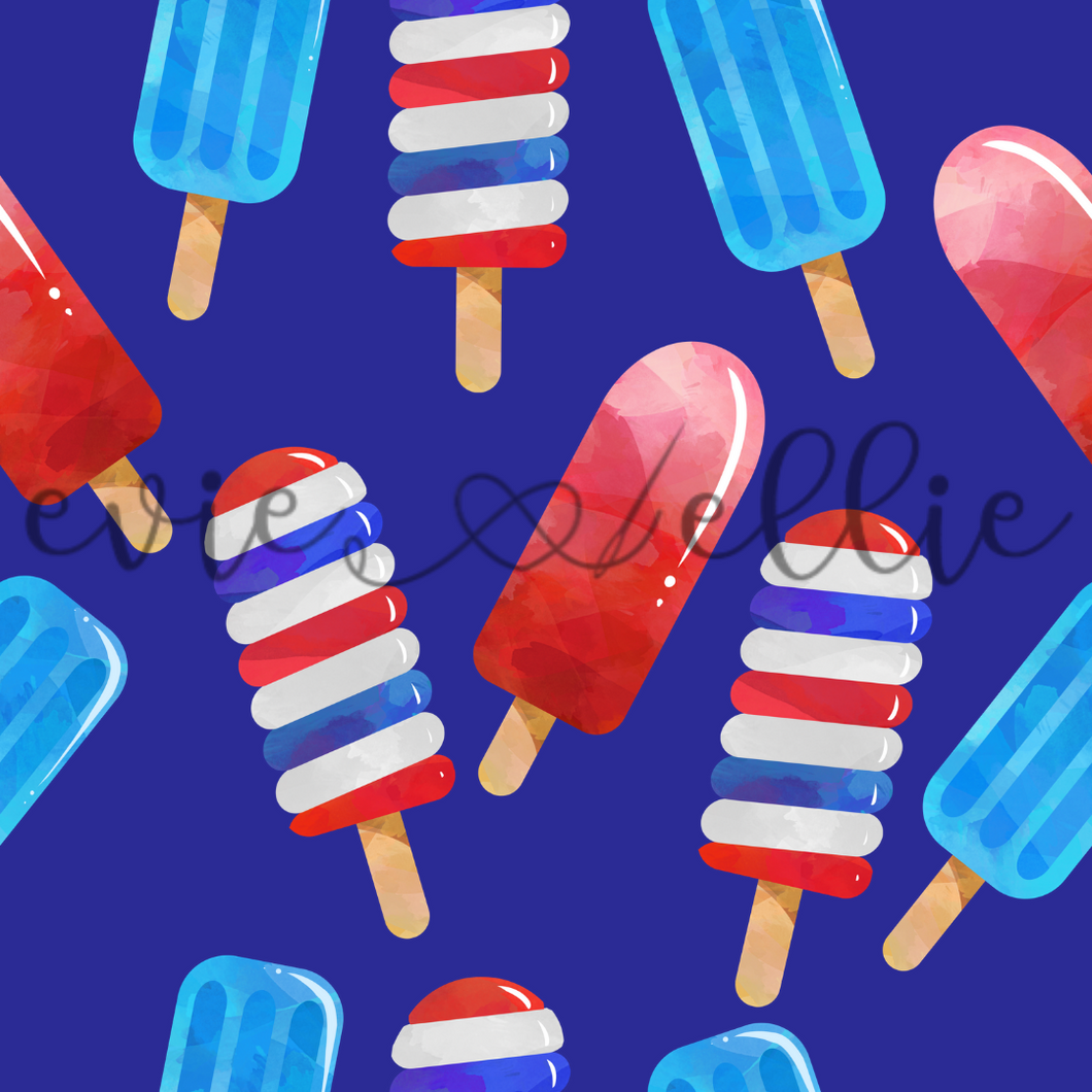 4th of July Popsicles  - Multiple Colors