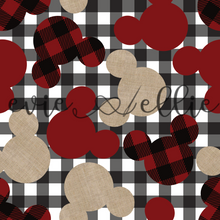 Load image into Gallery viewer, Buffalo Plaid, Linen, & Red Ears-- Multiple Colors
