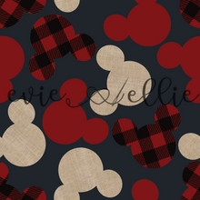 Load image into Gallery viewer, Buffalo Plaid, Linen, & Red Ears-- Multiple Colors