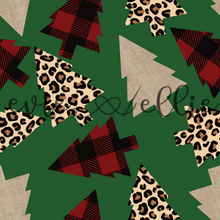 Load image into Gallery viewer, Buffalo Plaid, Linen, &amp; Leopard Trees-- Multiple Colors
