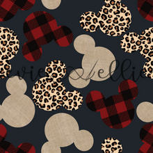 Load image into Gallery viewer, Buffalo Plaid, Linen, &amp; Leopard Ears-- Multiple Colors
