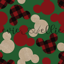 Load image into Gallery viewer, Buffalo Plaid, Linen, & Red Ears-- Multiple Colors