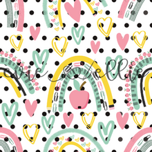 Load image into Gallery viewer, School Rainbows and Hearts-- Multiple Colors