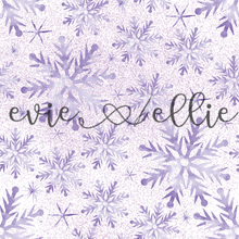 Load image into Gallery viewer, Purple Snowflakes - Multiple Colors