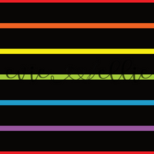 Load image into Gallery viewer, Thin Rainbow Stripes-- Multiple Colors