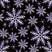 Load image into Gallery viewer, Purple Snowflakes - Multiple Colors