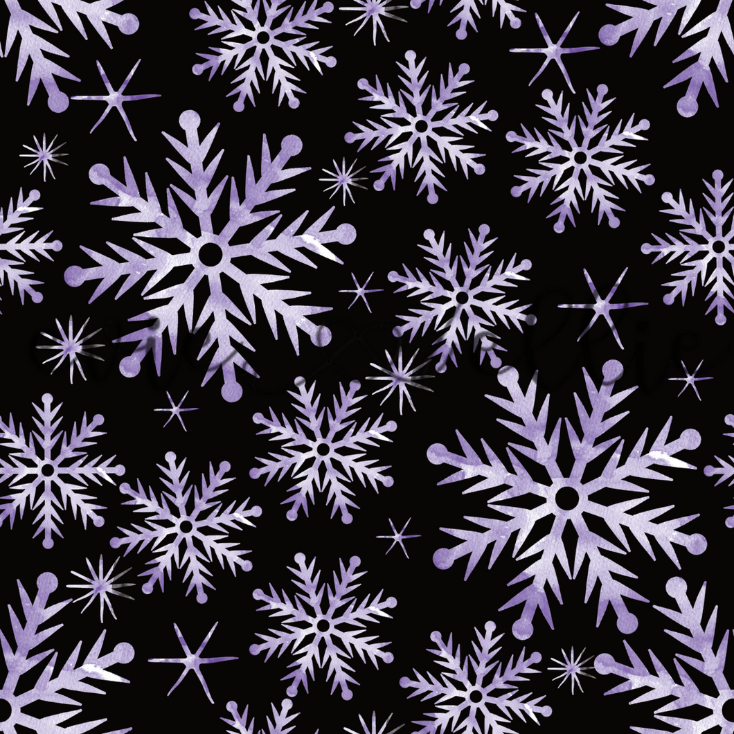 Purple Snowflakes - Multiple Colors