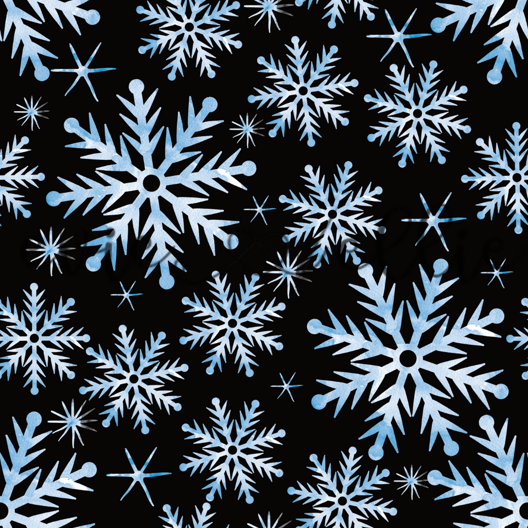 Blue Snowflakes - Multiple Colors