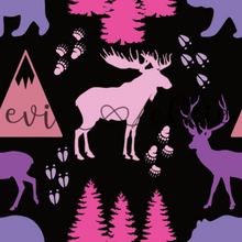 Load image into Gallery viewer, Pink and Purple Oh Deer-- Multiple Colors