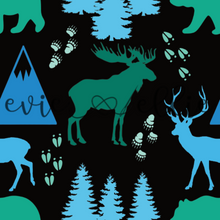 Load image into Gallery viewer, Green and Blue Oh Deer-- Multiple Colors