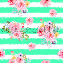 Load image into Gallery viewer, Flowers and Stripes - Multiple Colors
