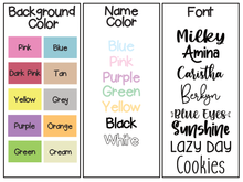 Load image into Gallery viewer, One Font Name-- Spring Colors