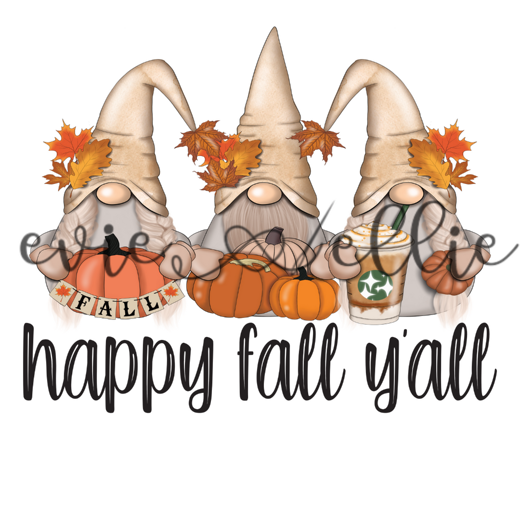 Happy Fall Y'all Gnomes Sub