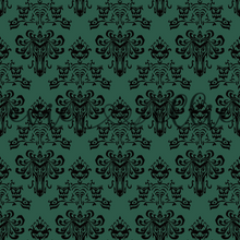 Load image into Gallery viewer, Spooky Mansion Wallpaper-- Multiple Colors
