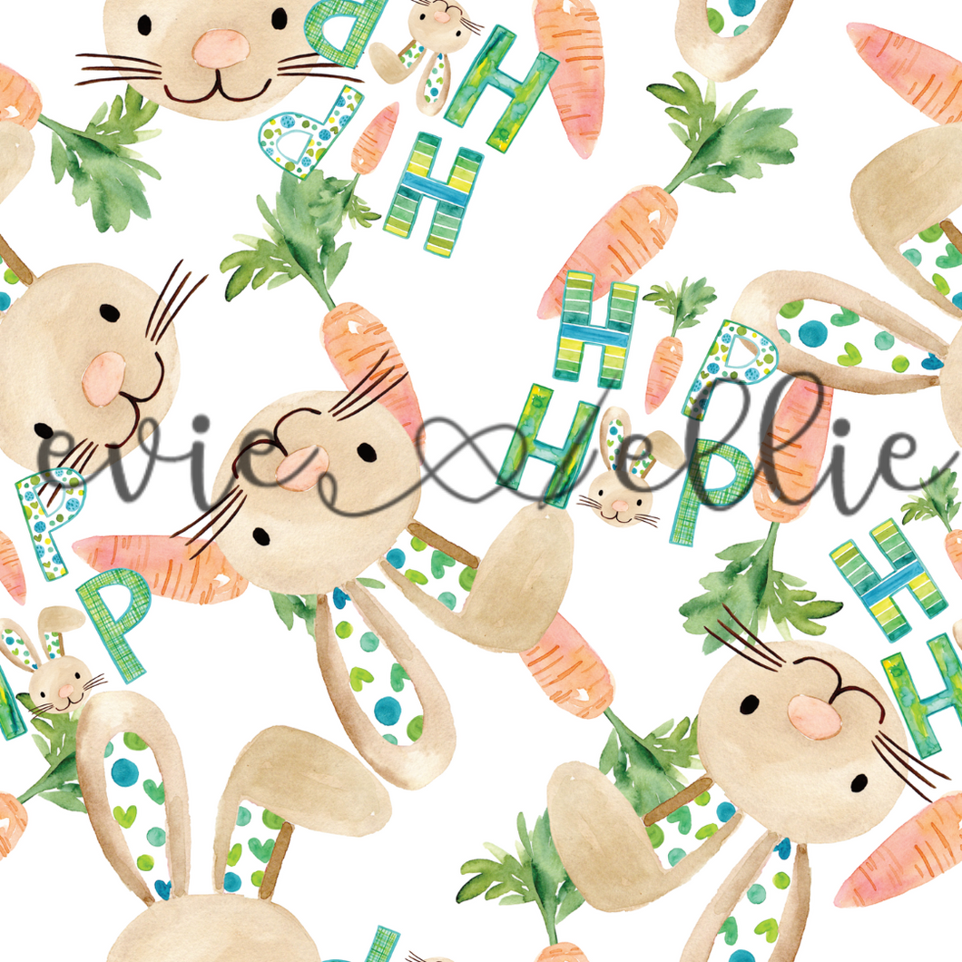 Green and Blue Hip Hop Bunnies-- Multiple Colors