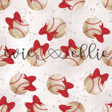 Load image into Gallery viewer, Baseballs and Bows- Multiple Colors
