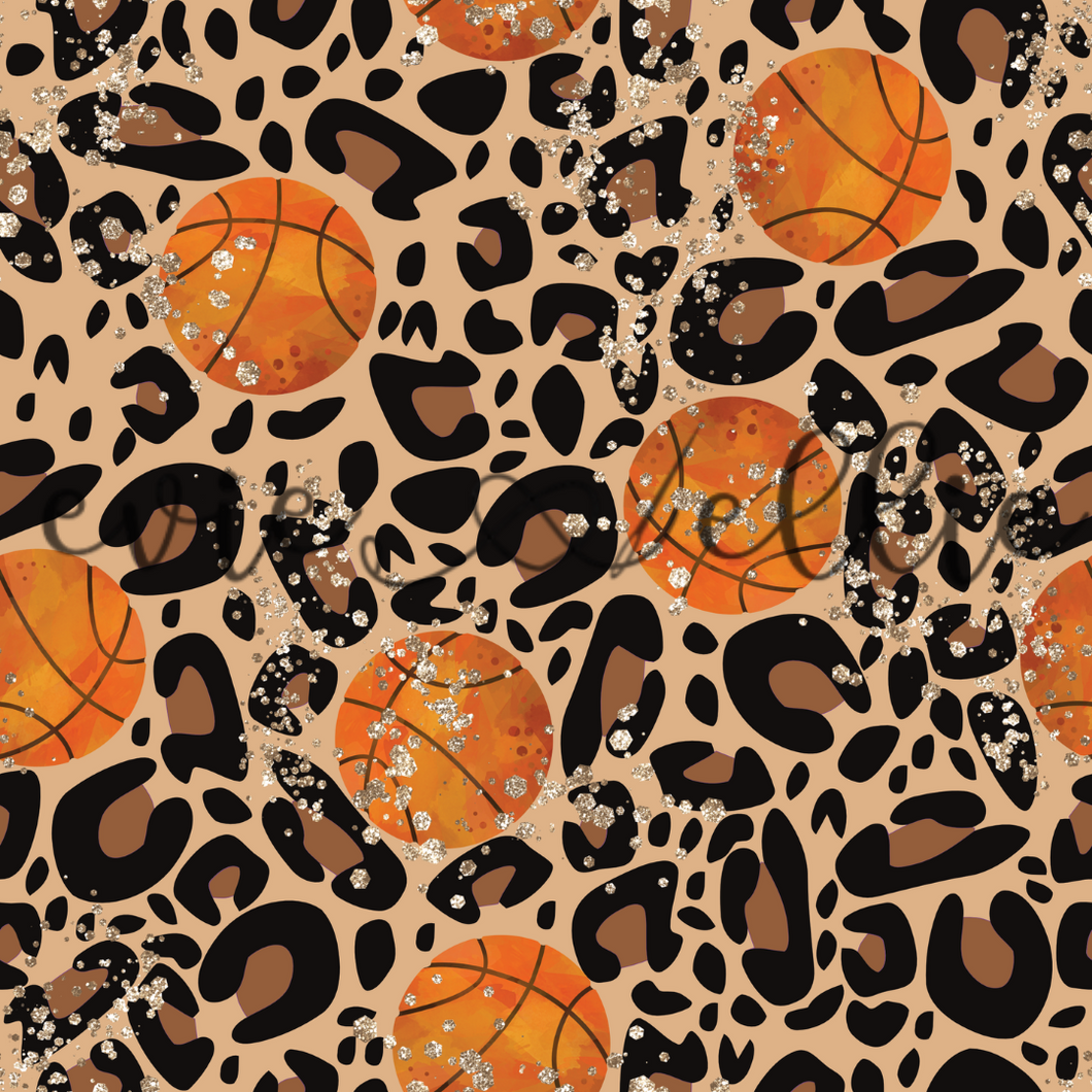 Basketballs and Leopard Print- Multiple Colors