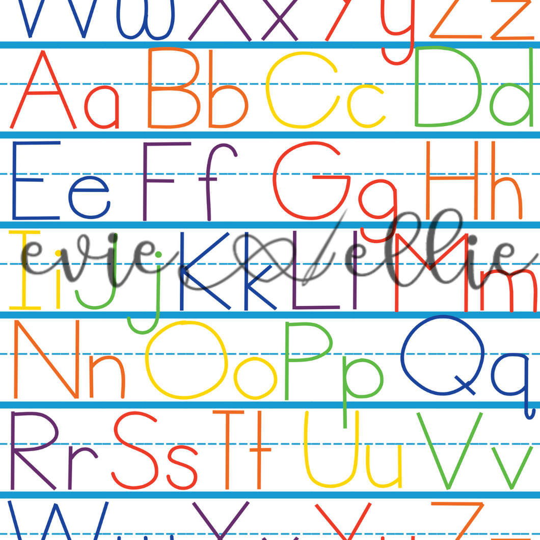 Letters  - Multiple Colors