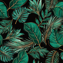 Load image into Gallery viewer, Gold Tropical Leaves-- Multiple Colors
