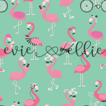 Load image into Gallery viewer, Hipster Flamingos-- Multiple Colors
