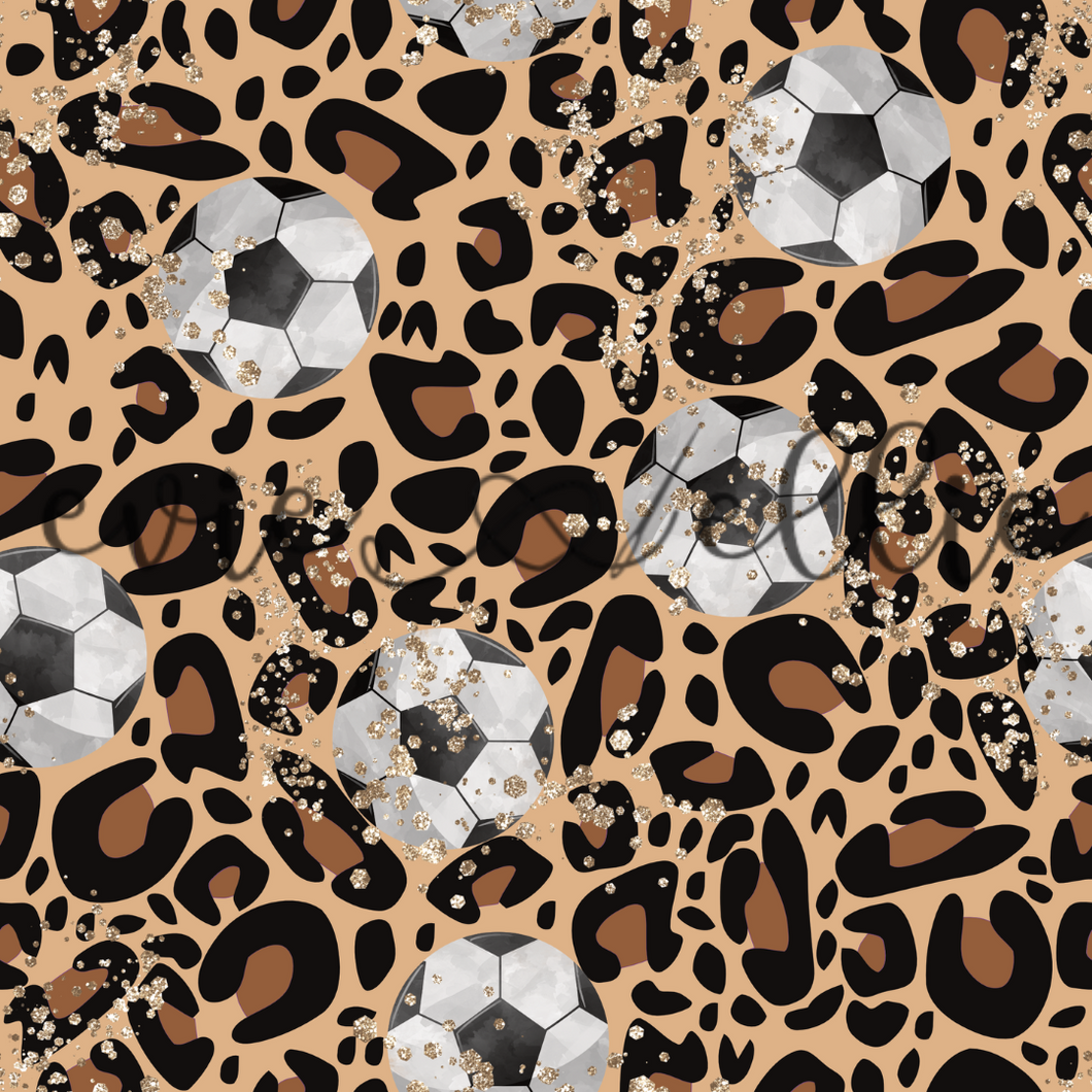 Soccer Balls and Leopard Print- Multiple Colors