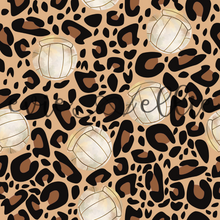 Load image into Gallery viewer, Volleyballs and Leopard Print- Multiple Colors
