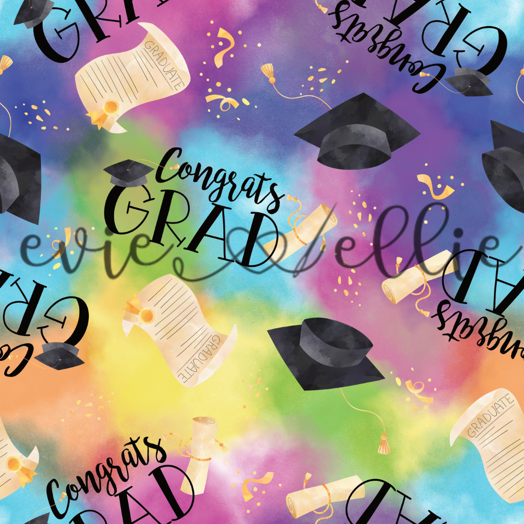 Congrats Grad Pretty Design Congrats Grad - Multiple Colors – Evie and Ellie Designs