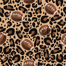 Load image into Gallery viewer, Footballs and Leopard Print- Multiple Colors
