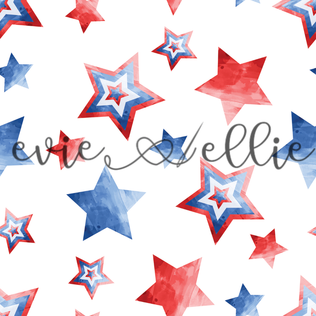 4th of July Stars-- Multiple Colors