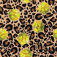 Load image into Gallery viewer, Softballs and Leopard Print- Multiple Colors
