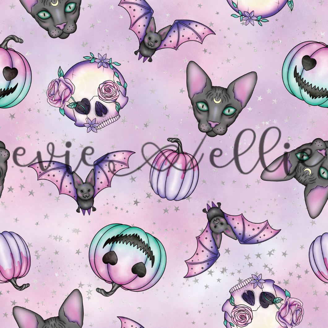 Pastel Cats and Bats-- Multiple Colors