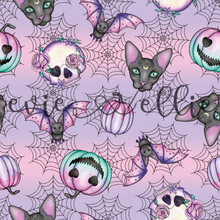 Load image into Gallery viewer, Pastel Cats and Bats-- Multiple Colors
