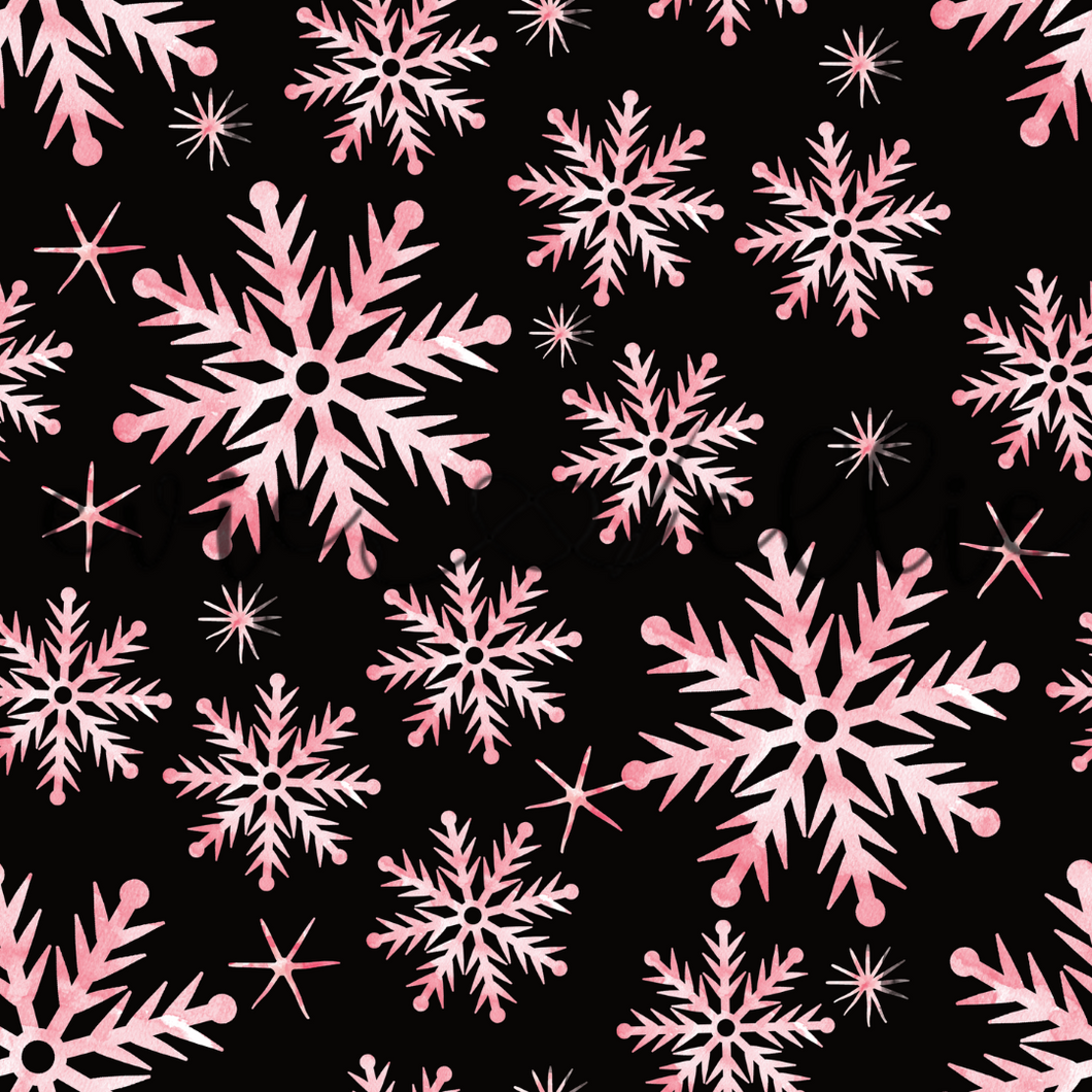 Pink Snowflakes - Multiple Colors