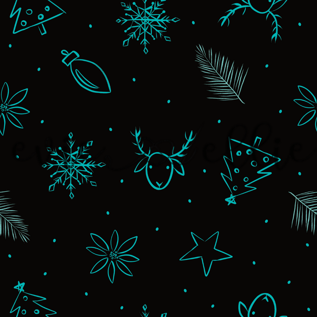 Christmas Outlines- Multiple Colors