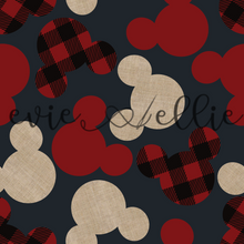 Load image into Gallery viewer, Buffalo Plaid, Linen, &amp; Red Ears-- Multiple Colors
