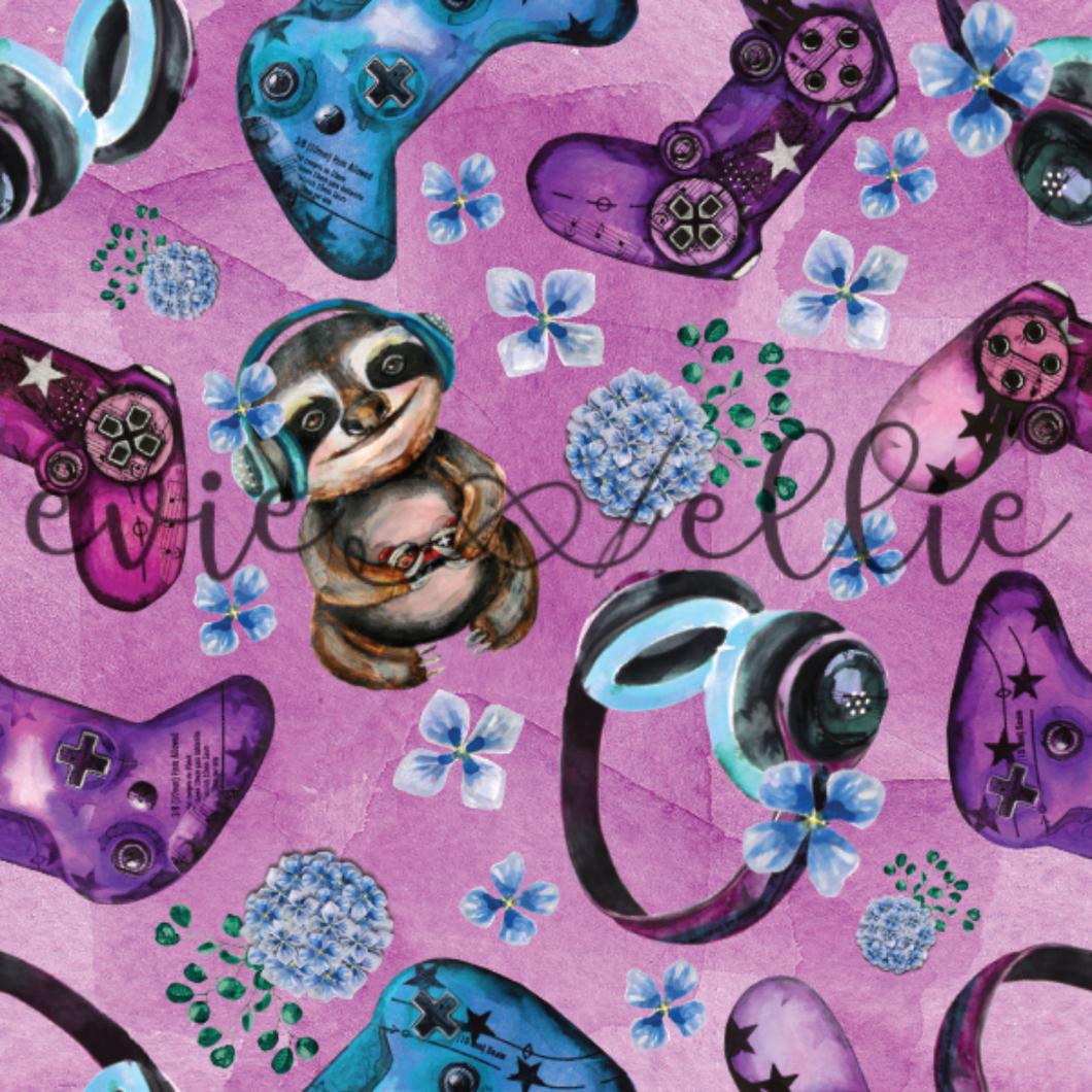 Girl Gamer Sloth  - Multiple Colors